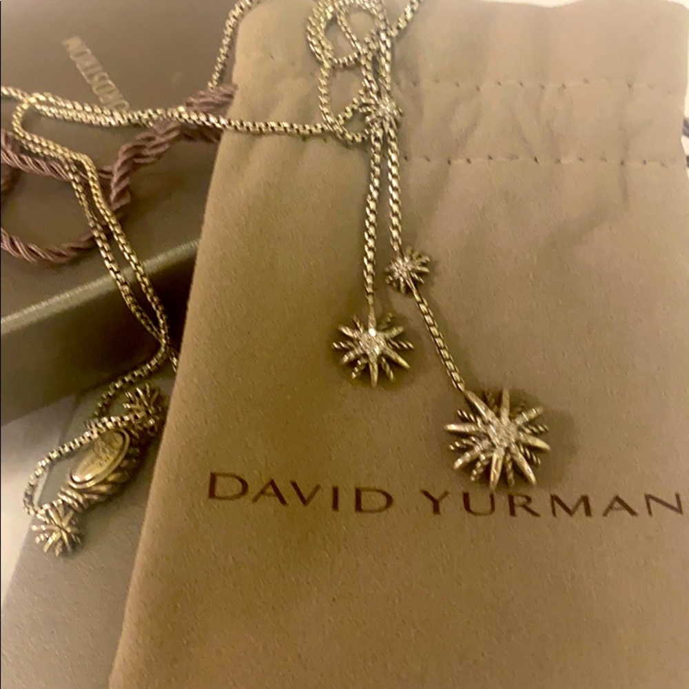 David Yurman Diamond Necklace Adjustable Length